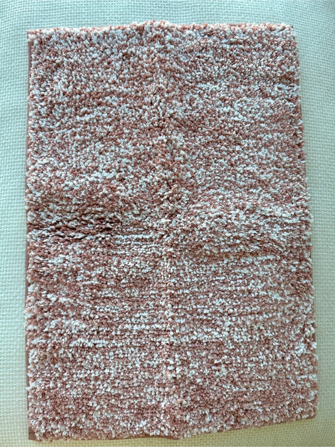 Pink & White Shag Rug image indicator(2)