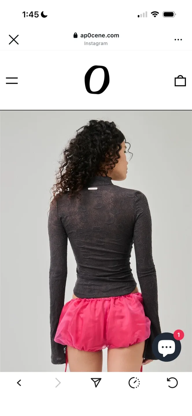 GhostBoy Felicity Lace Top - Size Small image indicator(2)