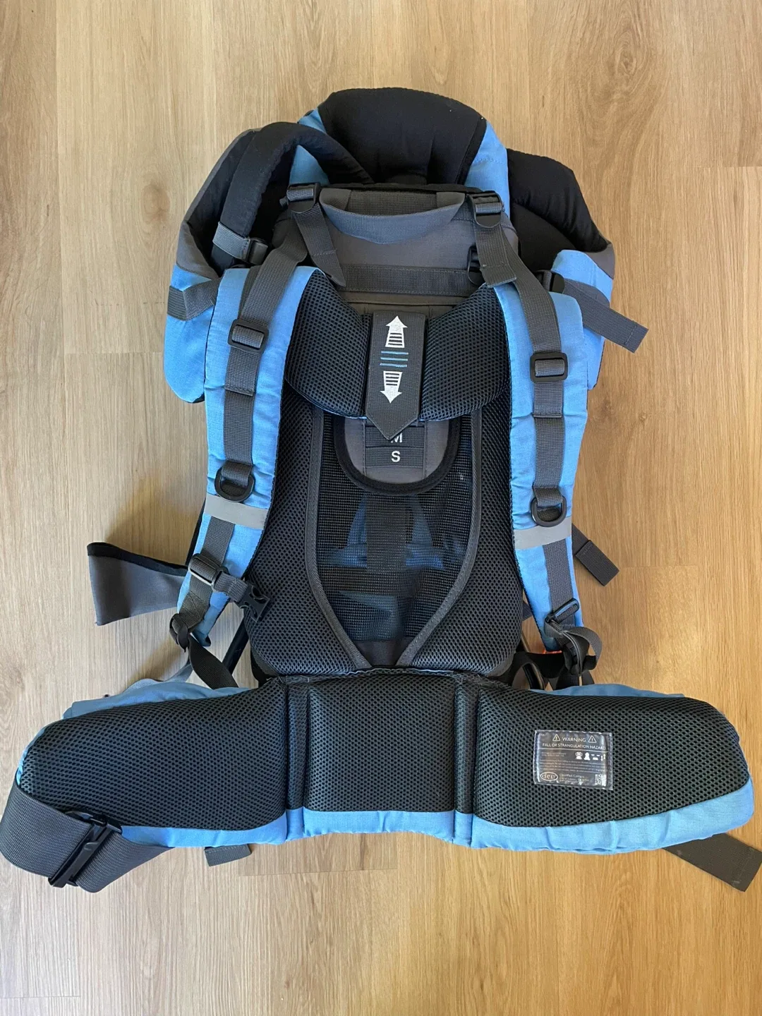 Clevr Baby Backpack Carrier Blue/Gray image indicator(2)