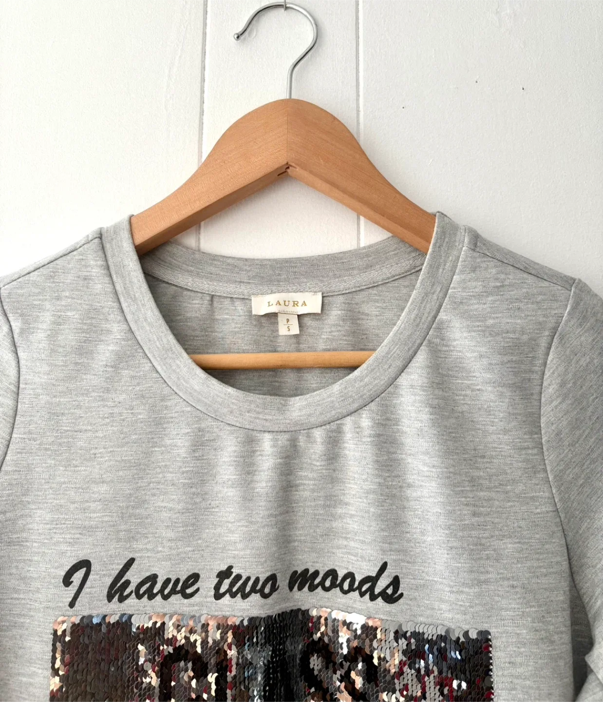 Laura Gray Long Sleeve Top (embellished logo ) image indicator(3)