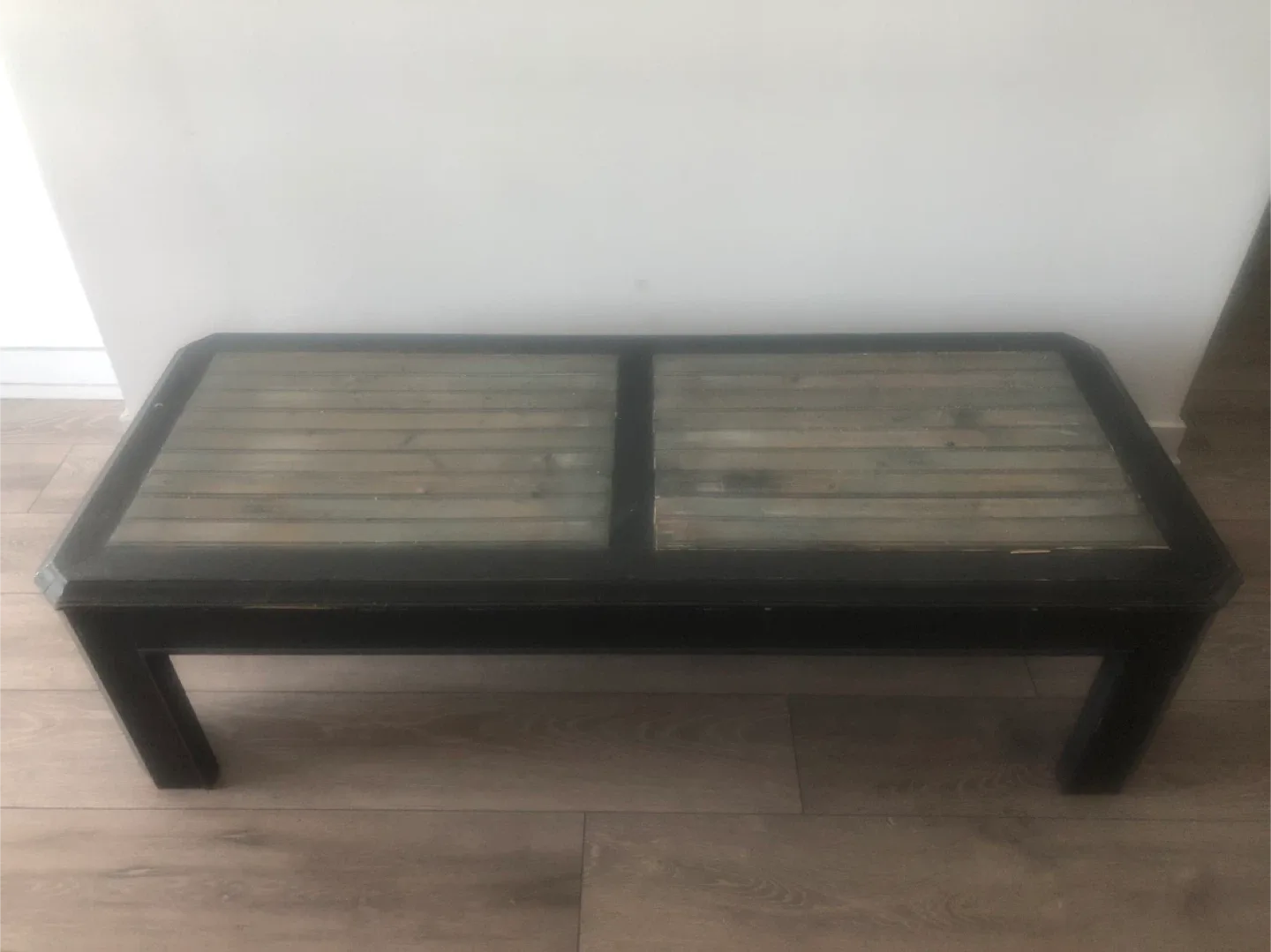 Coffee Table with Wood Slats thumbnail