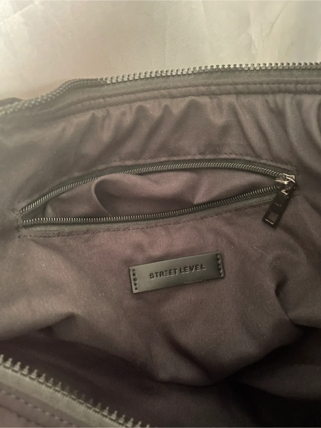 Street Level Black Nylon Hobo Bag image indicator(4)