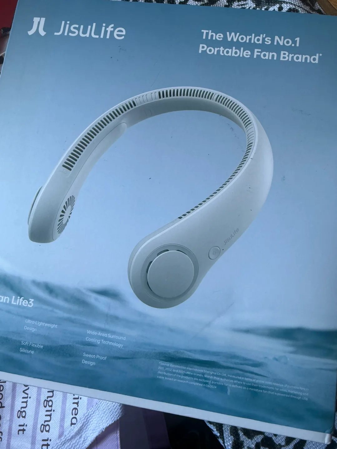 Jisulife Portable Neck Fan - Brand New thumbnail