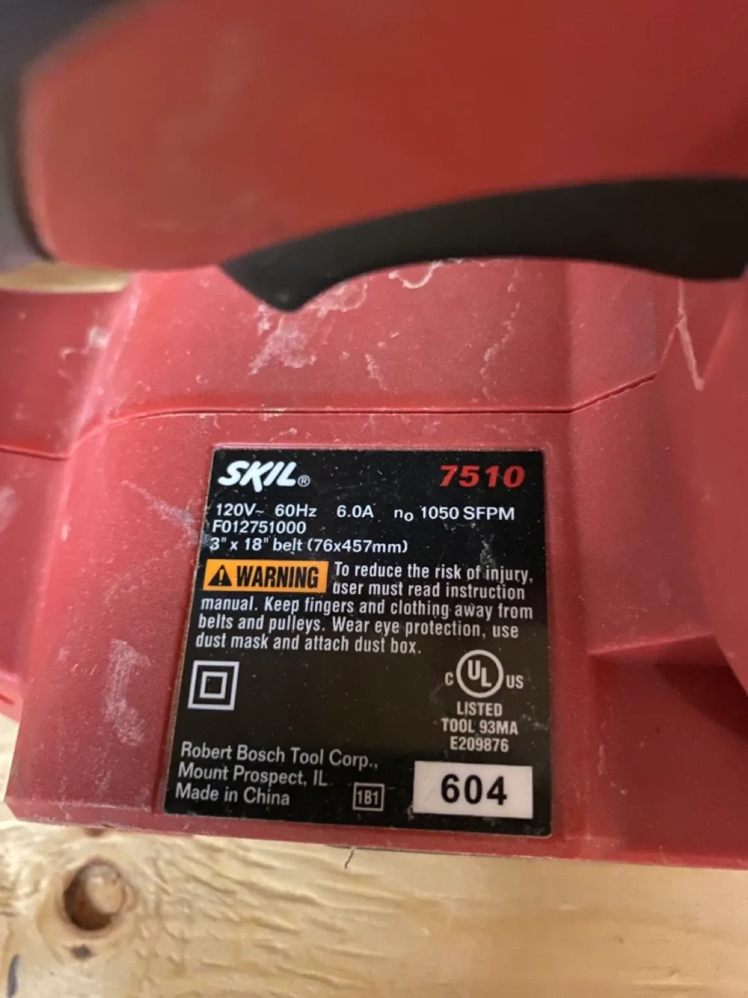 Skil 7510 Belt Sander - 3" x 18" image indicator(4)