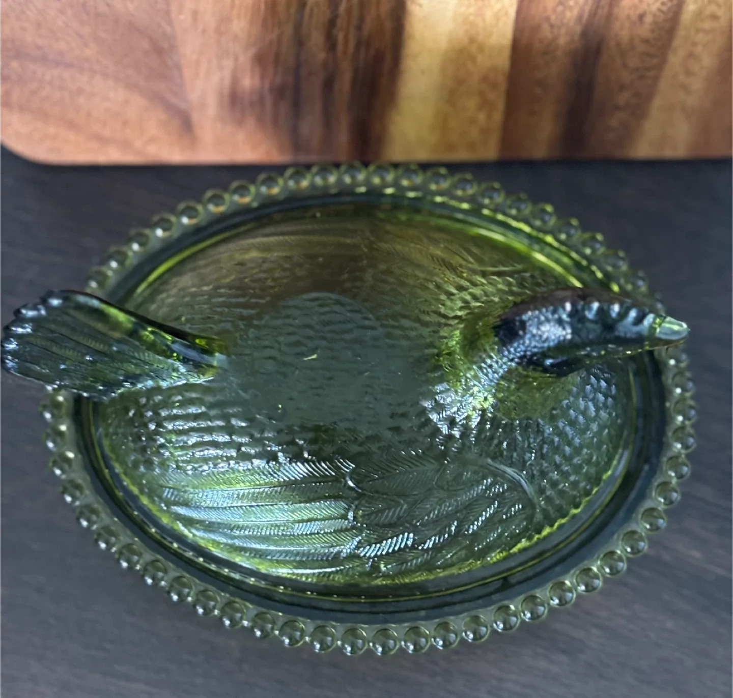 Vintage Indiana Glass MCM Hen on Nest Collectible image indicator(2)