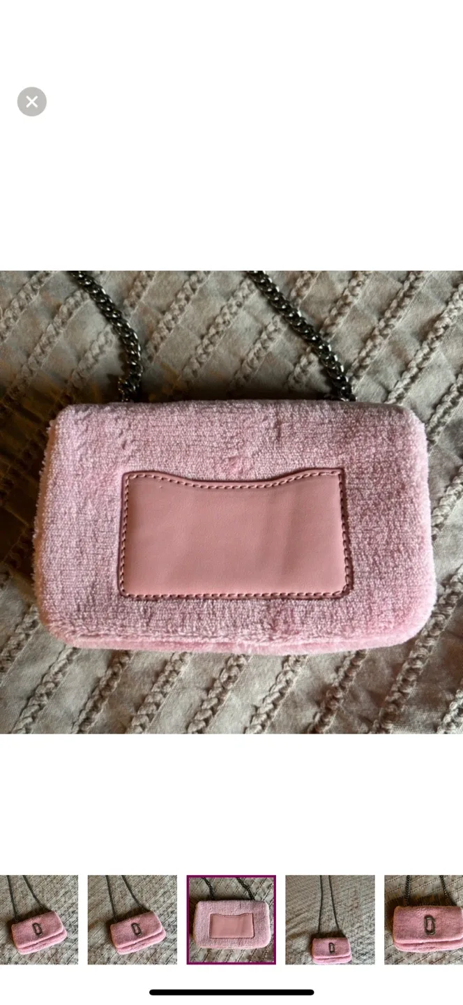 Marc Jacobs Pink Terry Small Shoulder Bag image indicator(3)