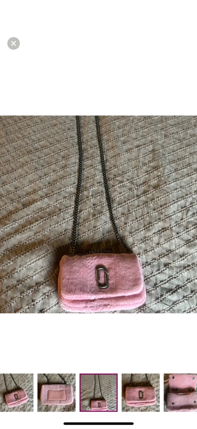 Marc Jacobs Pink Terry Small Shoulder Bag image indicator(4)