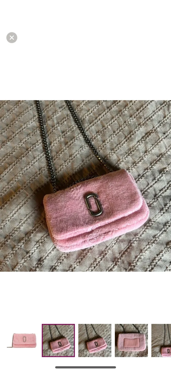 Marc Jacobs Pink Terry Small Shoulder Bag image indicator(2)