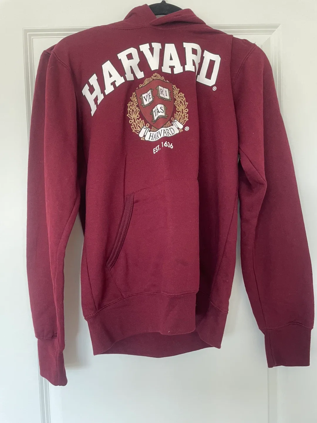 Harvard University Burgundy Hoodie - Size Small thumbnail