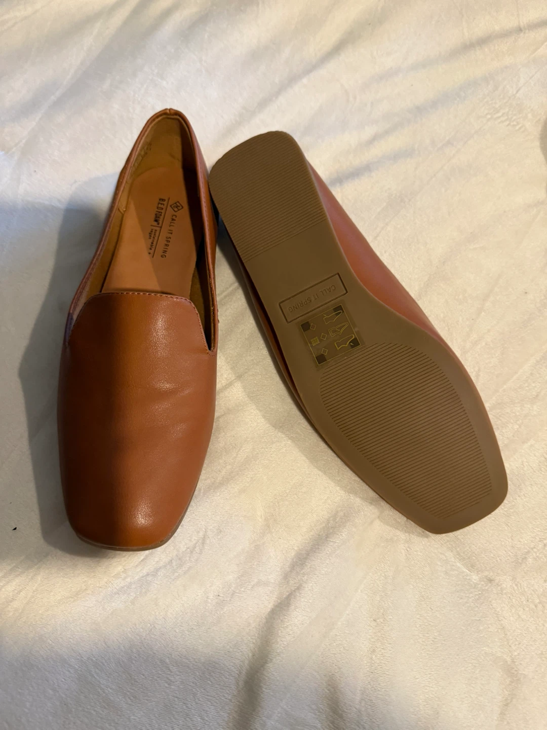 Call It Spring Brown Loafers Size 8