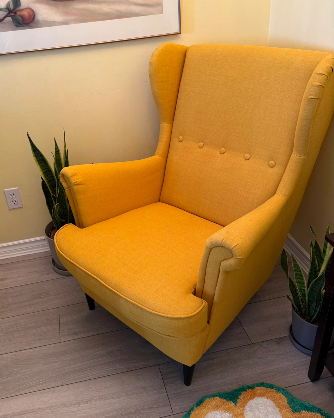 IKEA Strandmon Wing Chair - Yellow