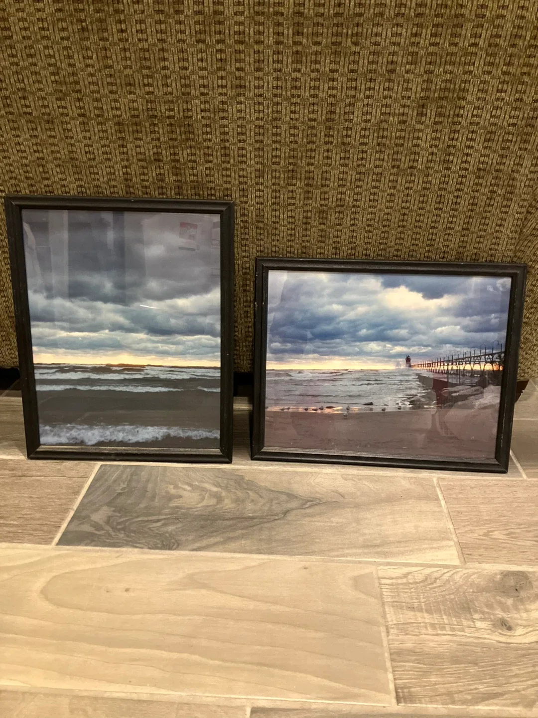 Pair of  scenic framed photos thumbnail