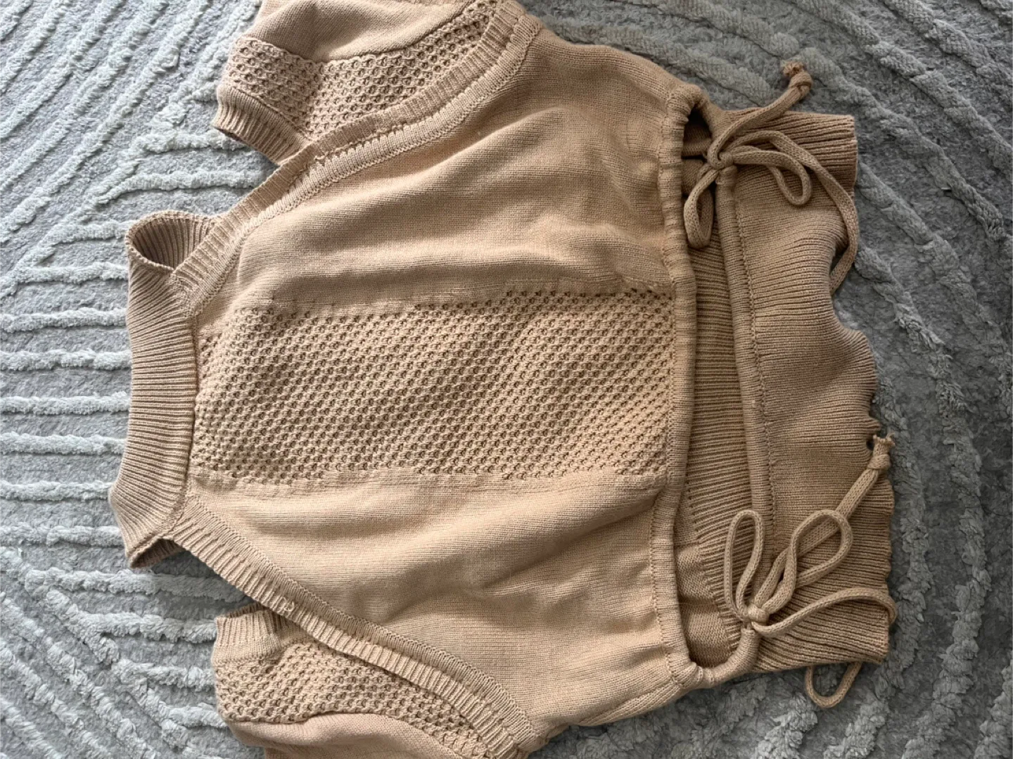 Beige Knit Cardigan NEW image indicator(2)