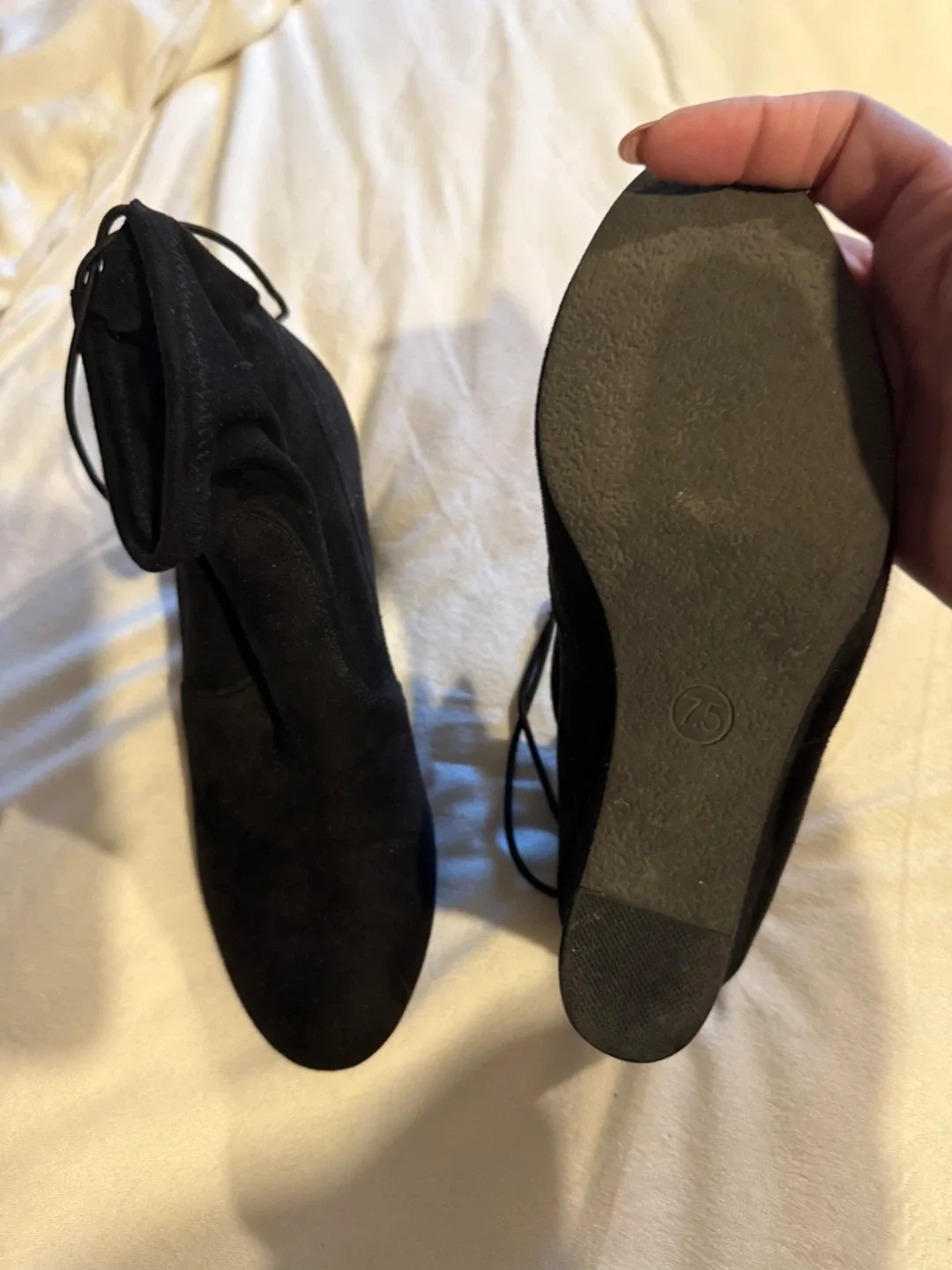 Target Black Wedge Booties - Size 7.5 image indicator(2)