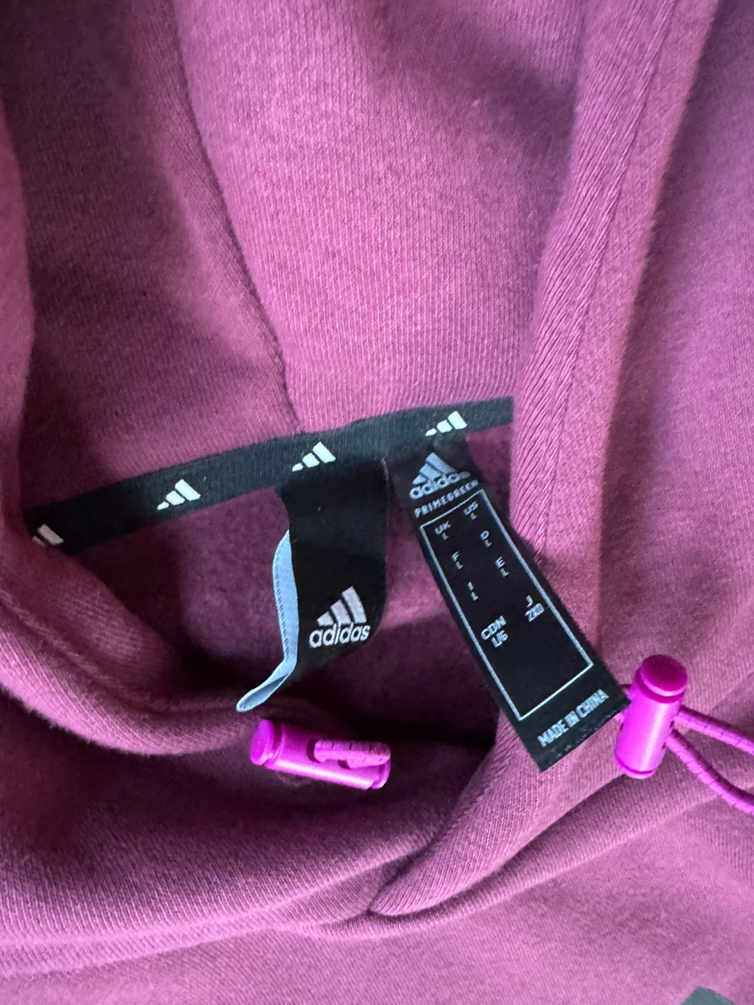 Adidas Burgundy Hoodie - photo 2