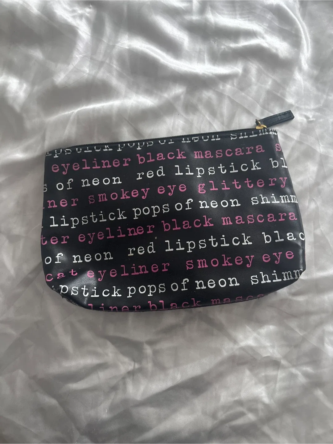 Makeup Bag - Eyeliner, Lipstick, Mascara Print