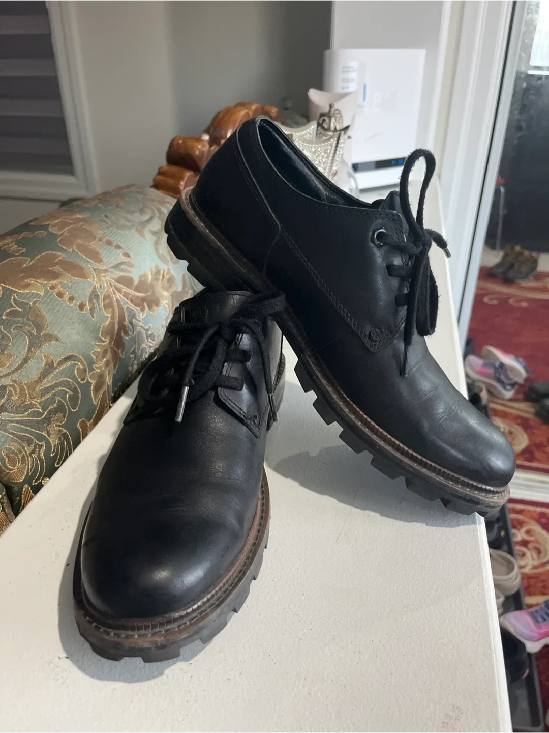 CAT Black Leather Oxford Shoes image indicator(4)