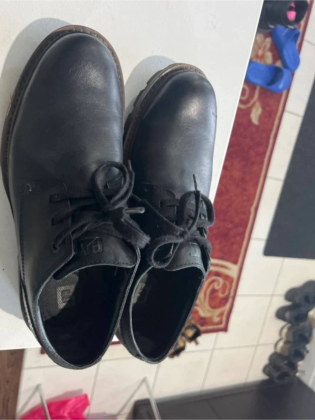 CAT Black Leather Oxford Shoes image indicator(3)