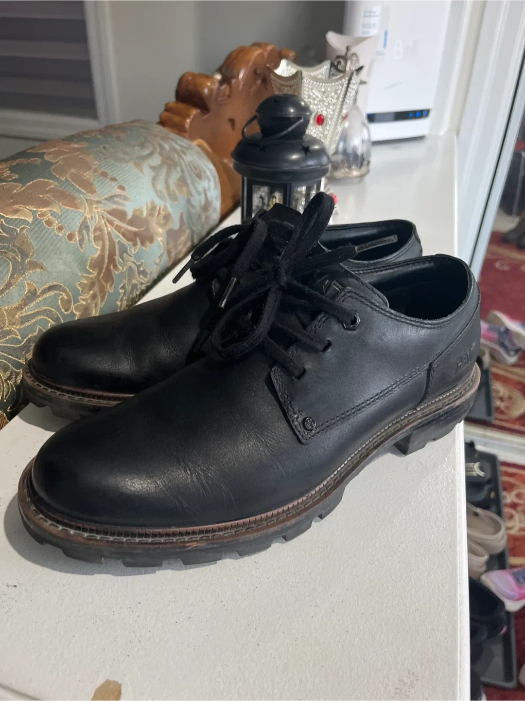 CAT Black Leather Oxford Shoes image indicator(5)