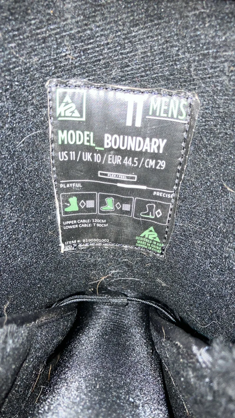 K2 Boundary Men's Snowboard Boots - Size 11 image indicator(4)