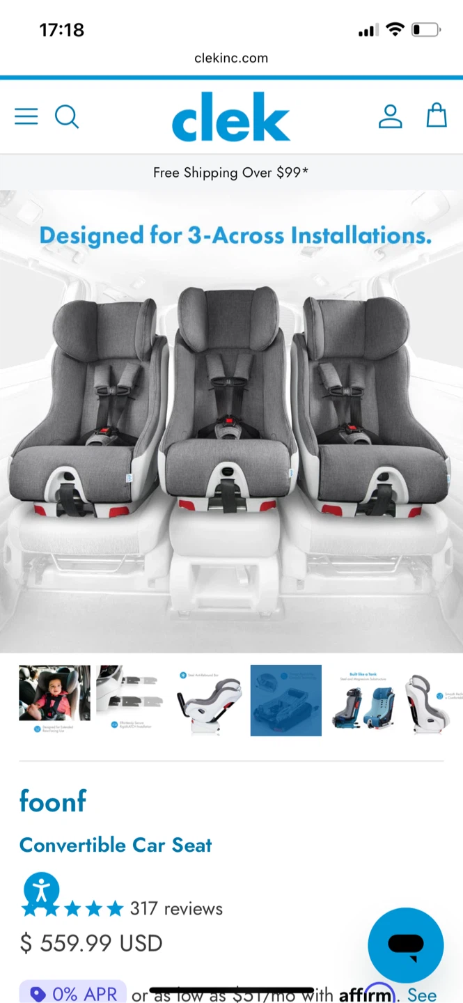 Clek Foonf Convertible Car Seat - photo 4
