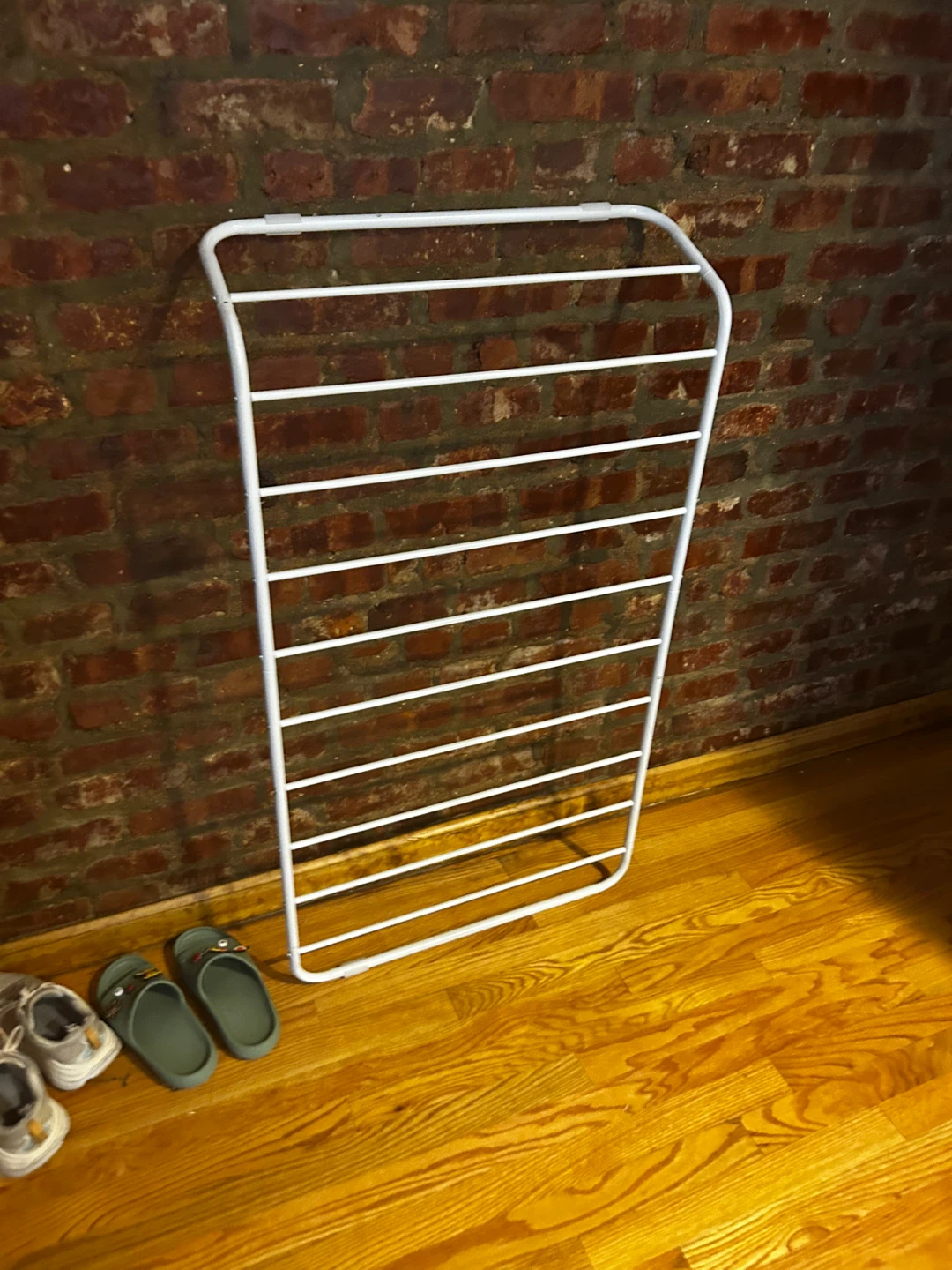White Metal Laundry Drying Rack
