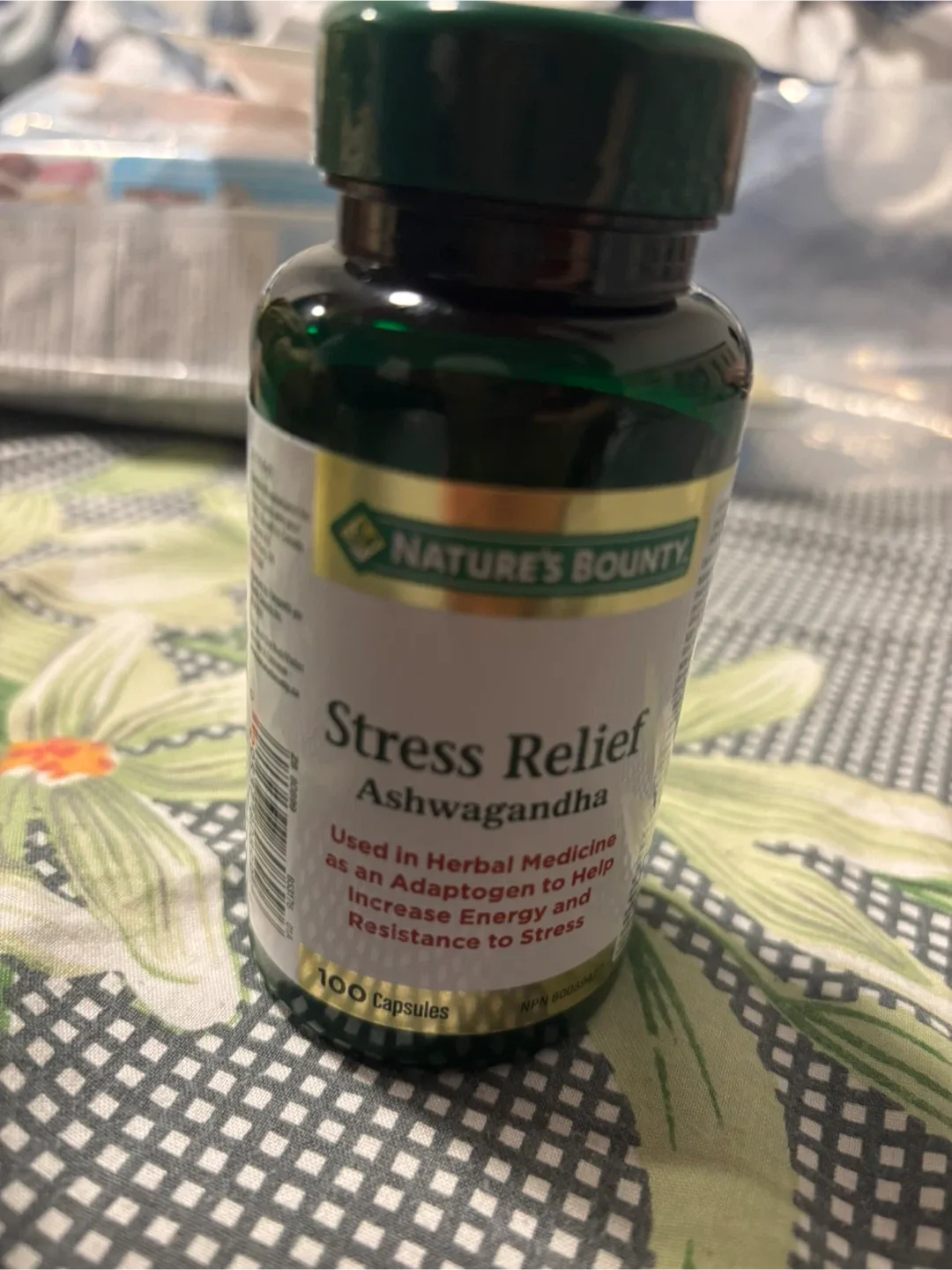 Nature's Bounty Stress Relief Ashwagandha 100 Capsules thumbnail