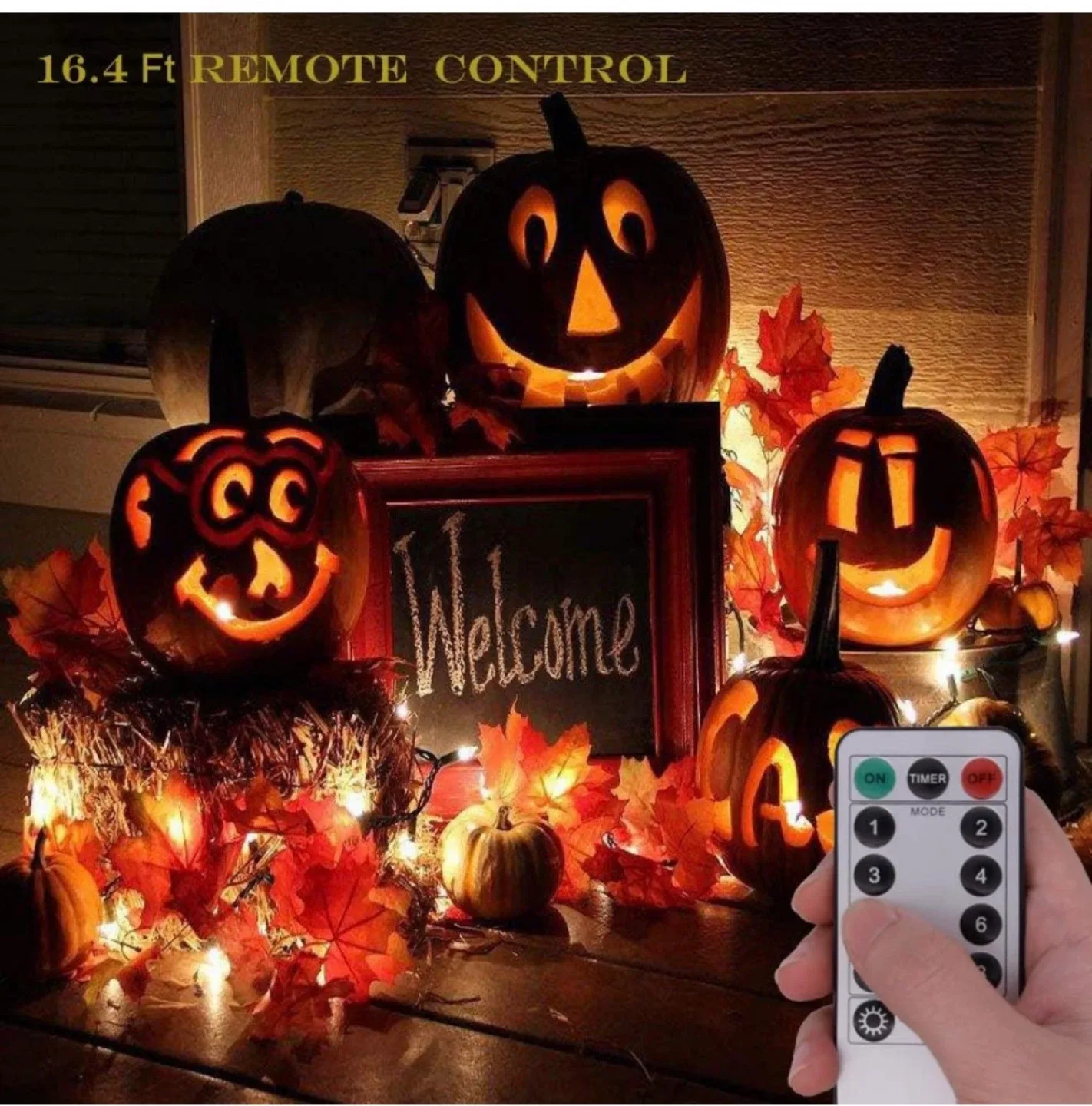 Maple Leaf String Lights - 10ft, 20 LEDs, brand new image indicator(3)