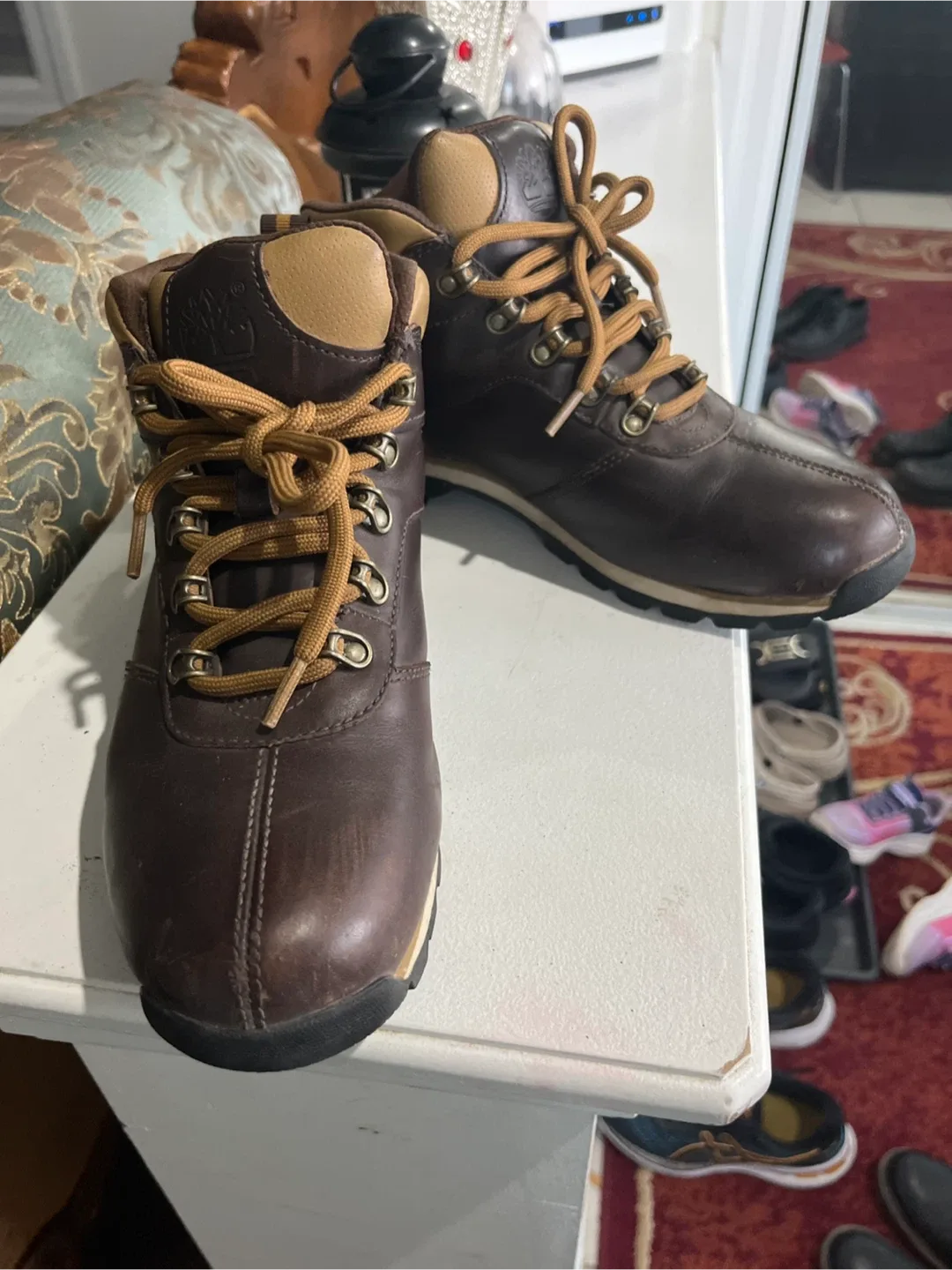 Timberland Brown Leather Euro Hiker Boots image indicator(4)