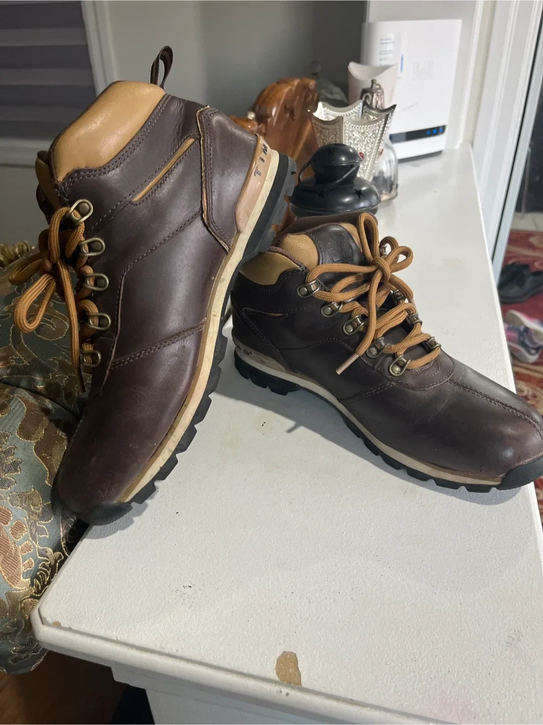 Timberland Brown Leather Euro Hiker Boots image indicator(3)