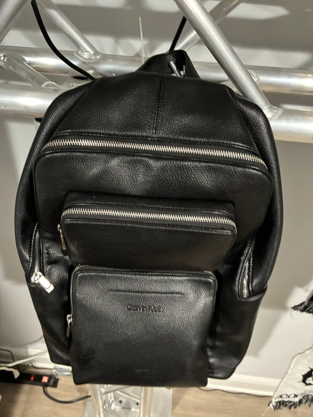 Calvin Klein Black Leather Backpack - photo 4