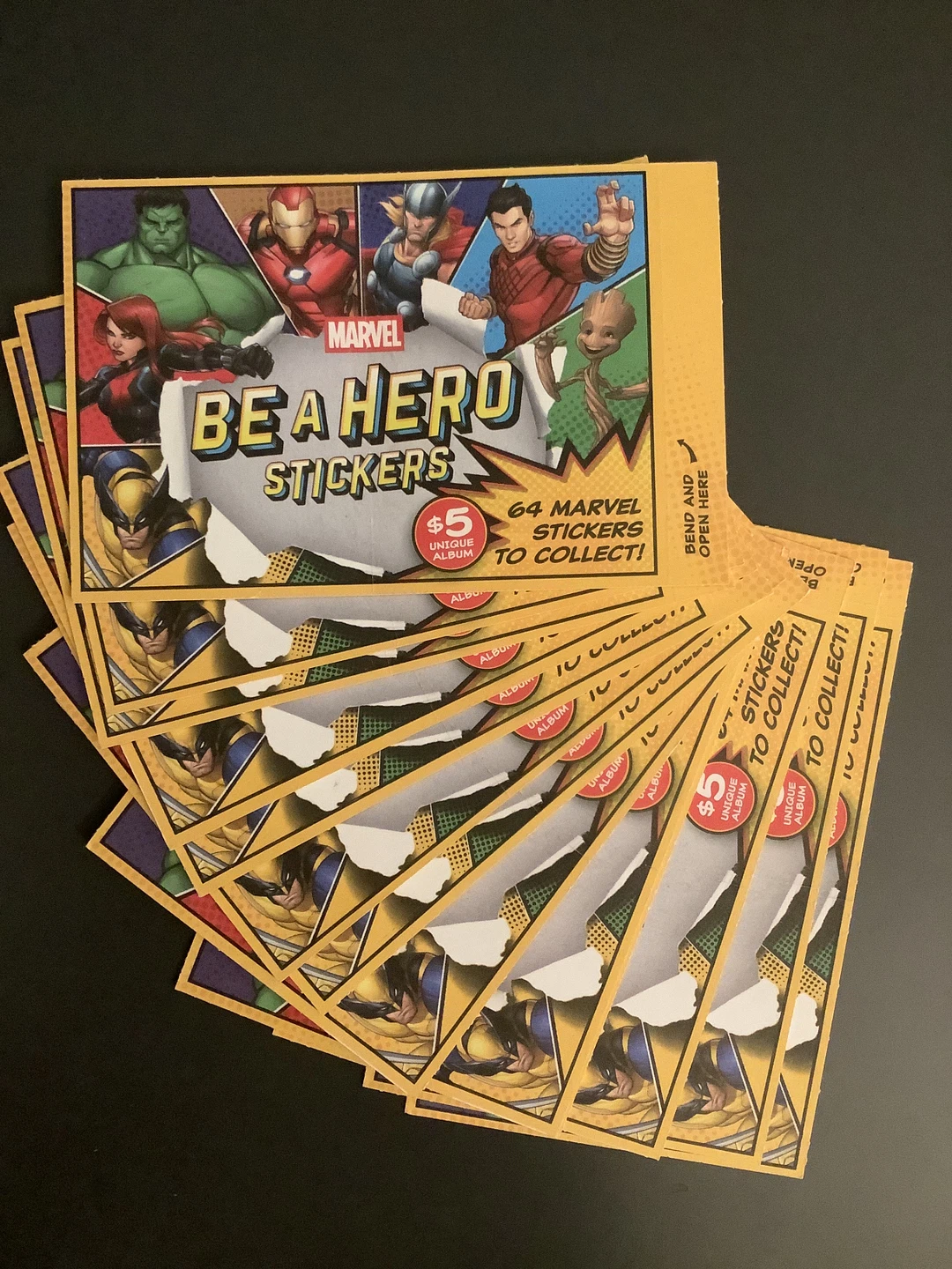 Marvel be a Hero stickers 🧡