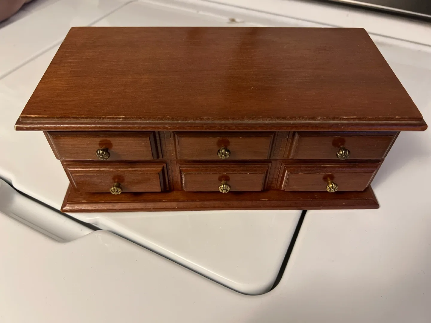 Wooden Jewelry Box with Drawers thumbnail