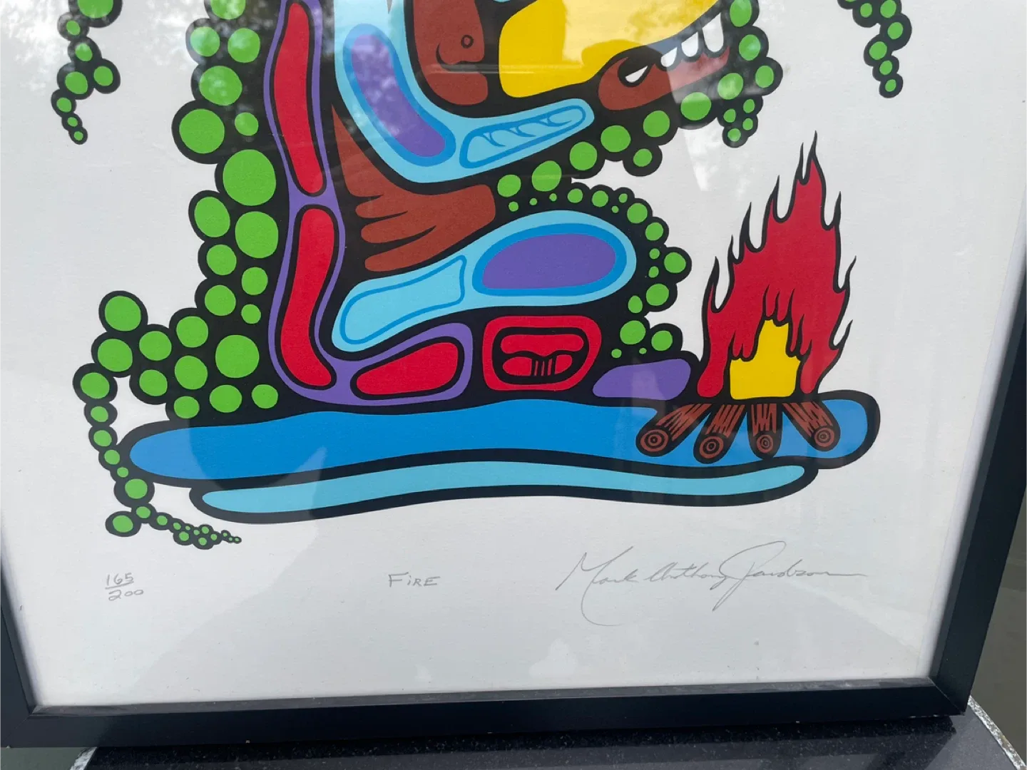 Mark Anthony Jacobson framed art print - Fire image indicator(3)