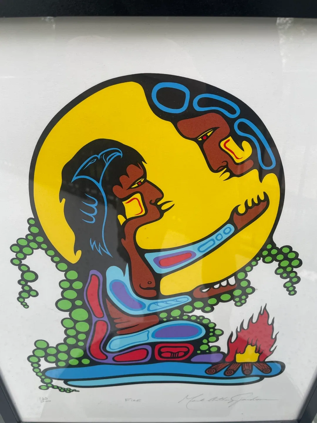 Mark Anthony Jacobson framed art print - Fire image indicator(2)