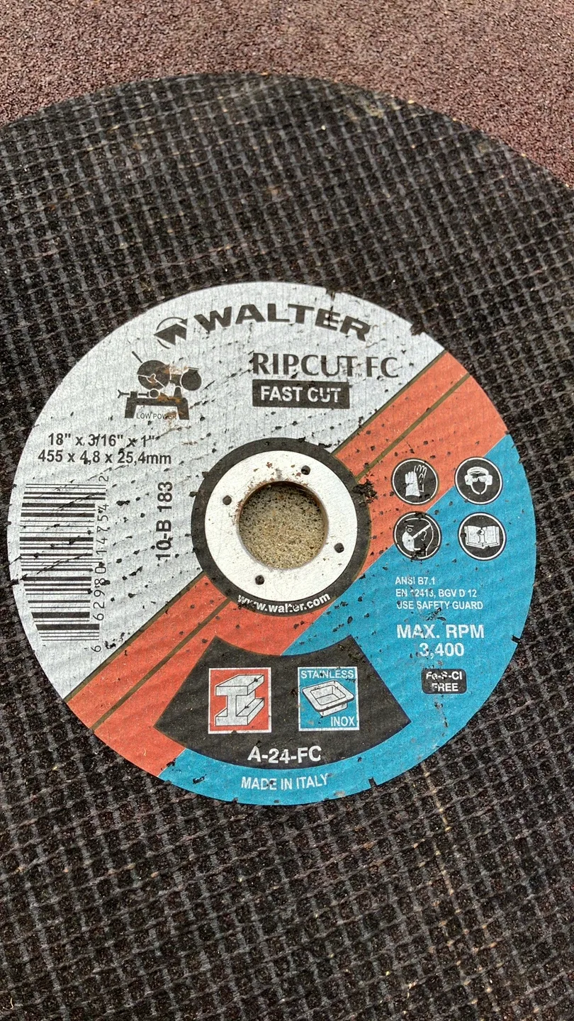 Walter Ripcut F.C. Fast Cut 18" Cutting Wheels image indicator(3)