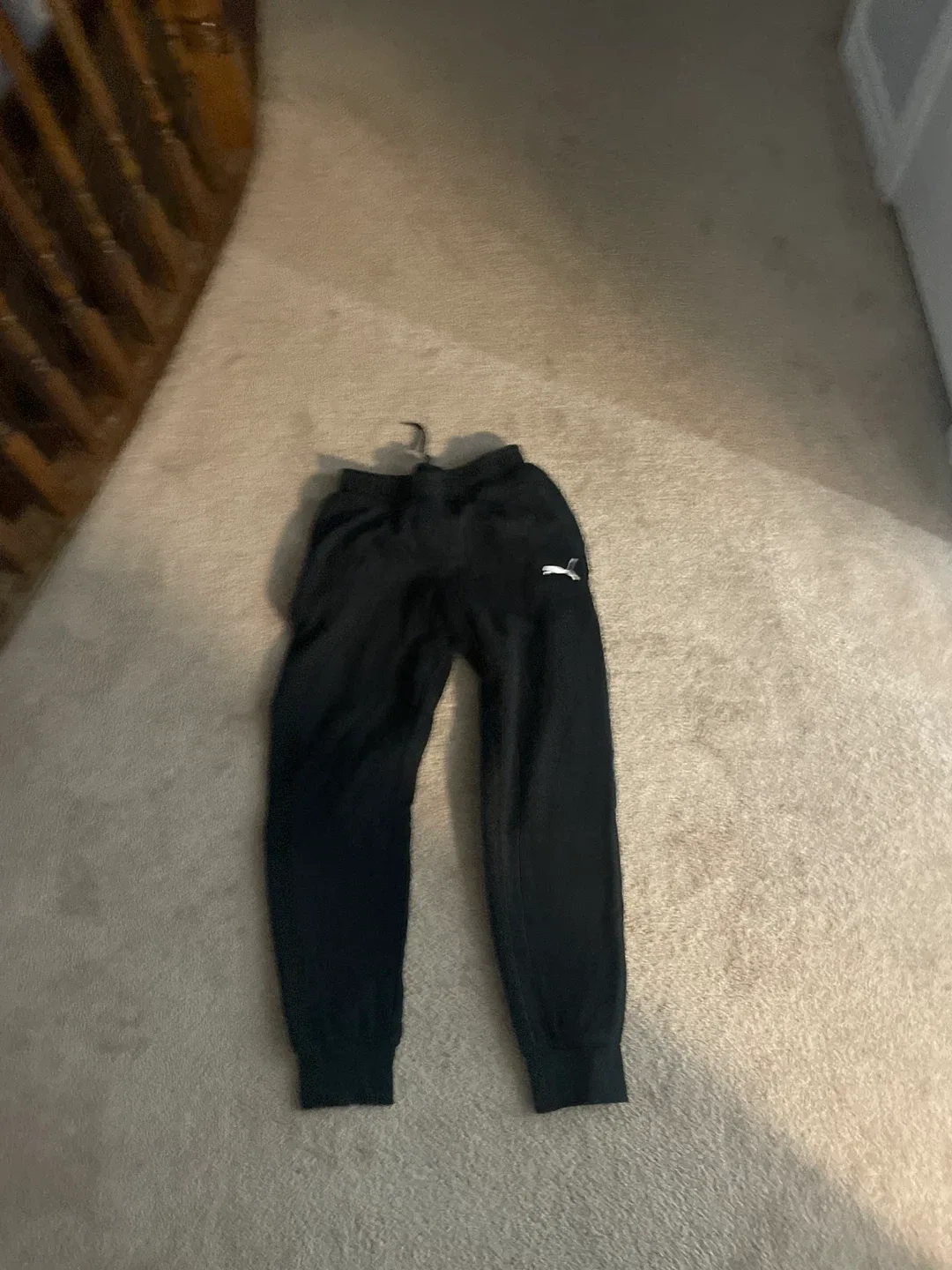 Puma Black Joggers thumbnail