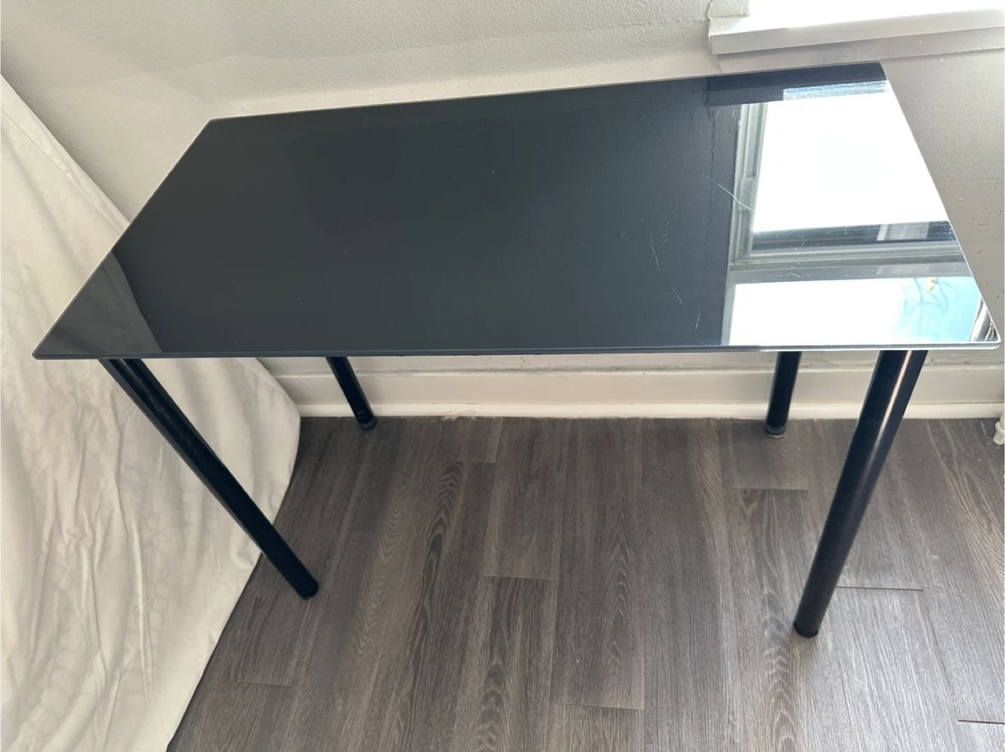 Black Glass Table - photo 2