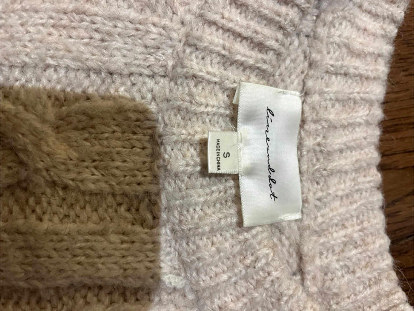 Linen & Dot Cream Patterned Sweater - Size S - photo 5
