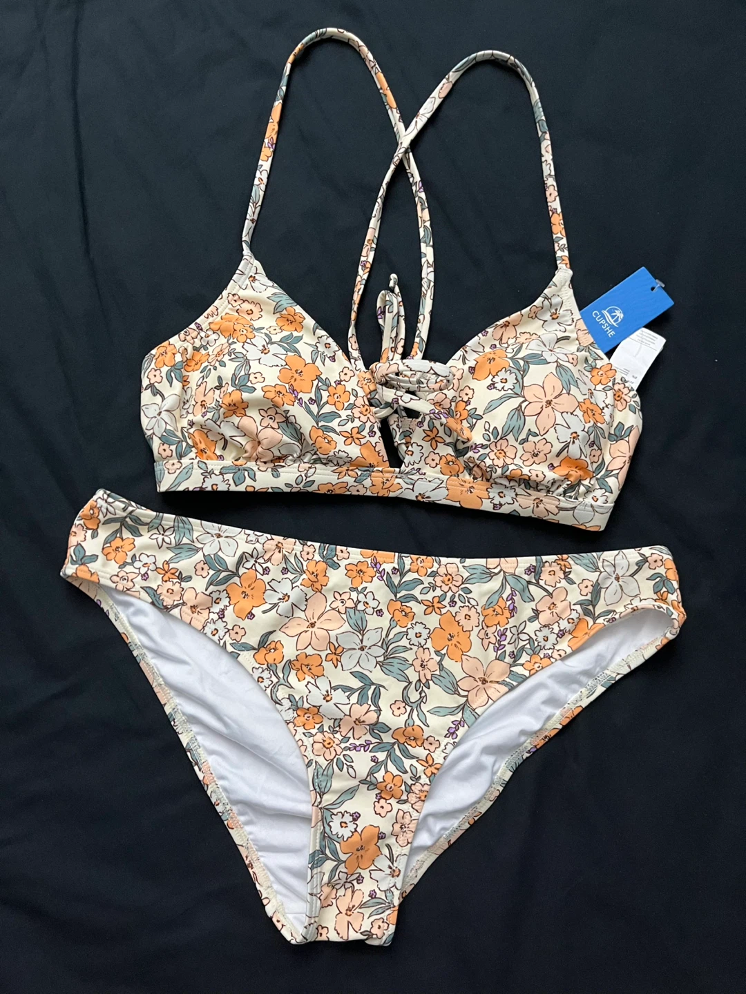 Cupshe Floral Bikini Set, Size L (BNWT) - photo 3