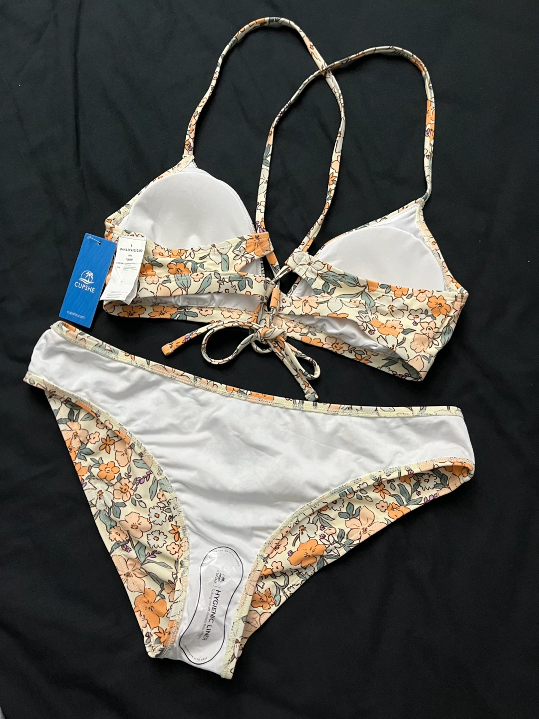 Cupshe Floral Bikini Set, Size L (BNWT) - photo 5