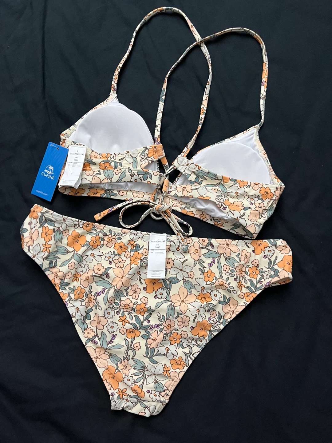 Cupshe Floral Bikini Set, Size L (BNWT) - photo 4