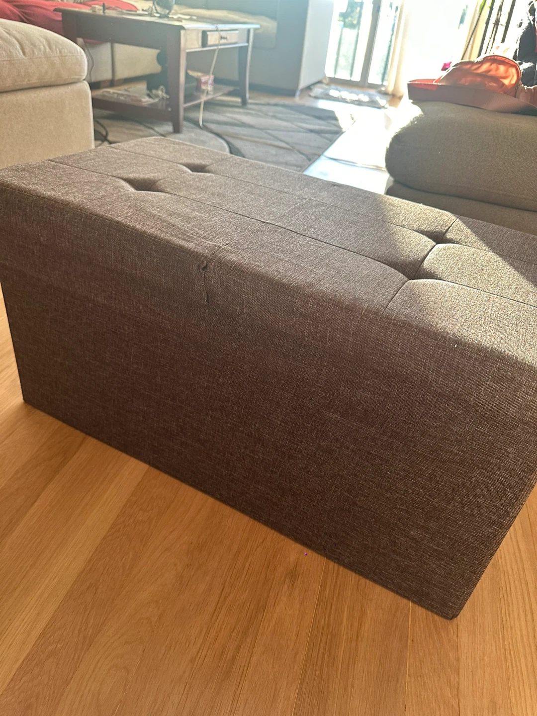 Storage Ottoman Bench - Brown