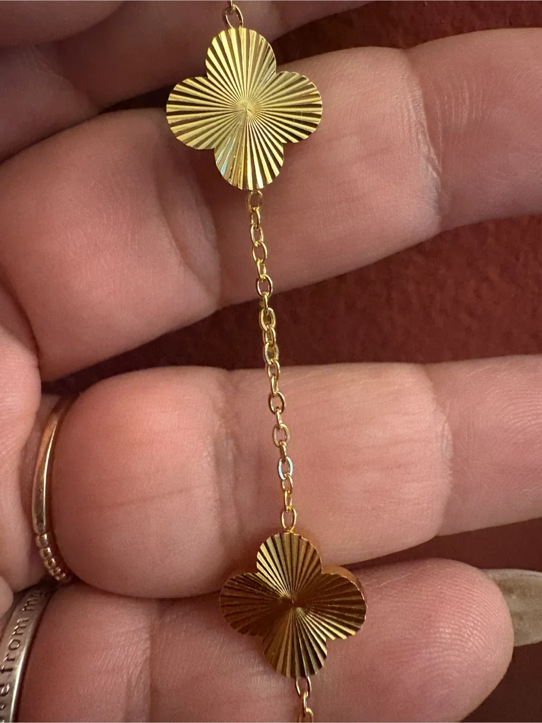 14K Gold SS   Clover Necklace - New image indicator(3)