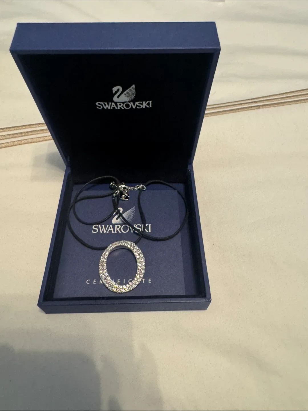 Swarovski Circle Pendant Necklace with Box image indicator(2)