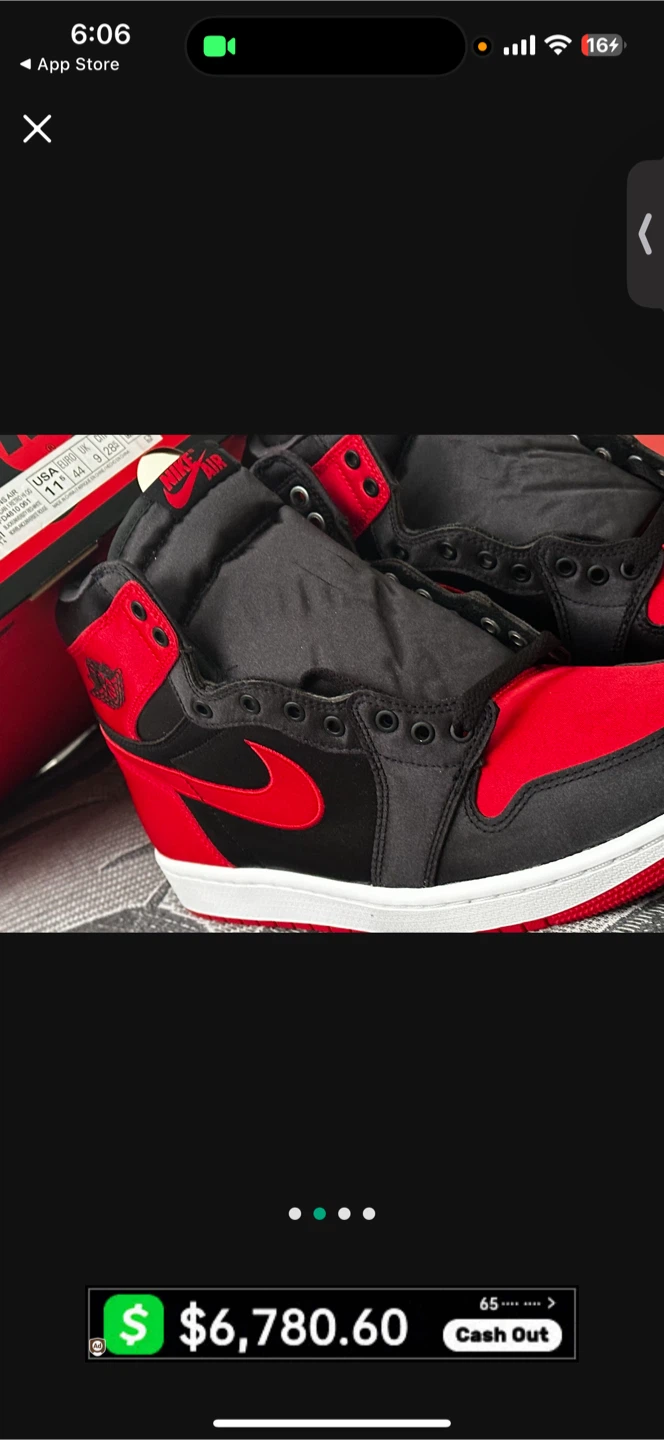 Nike Air Jordan 1 Retro High OG Bred Patent US 11.5 - photo 2