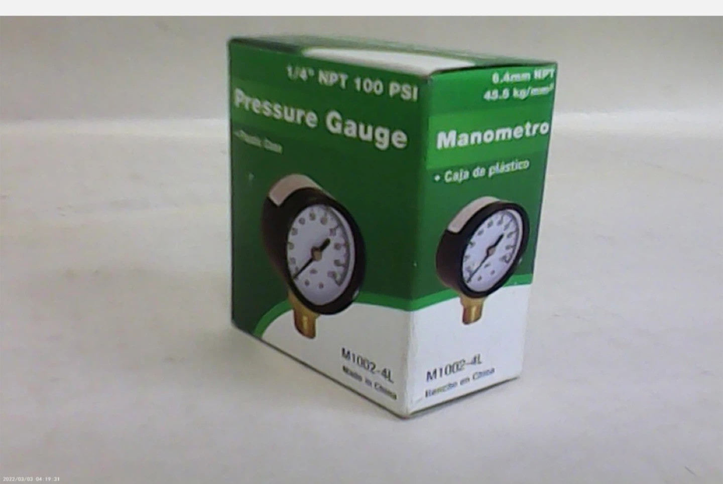 Water Source M1002-4L 100LB Pressure Gauge - photo 2
