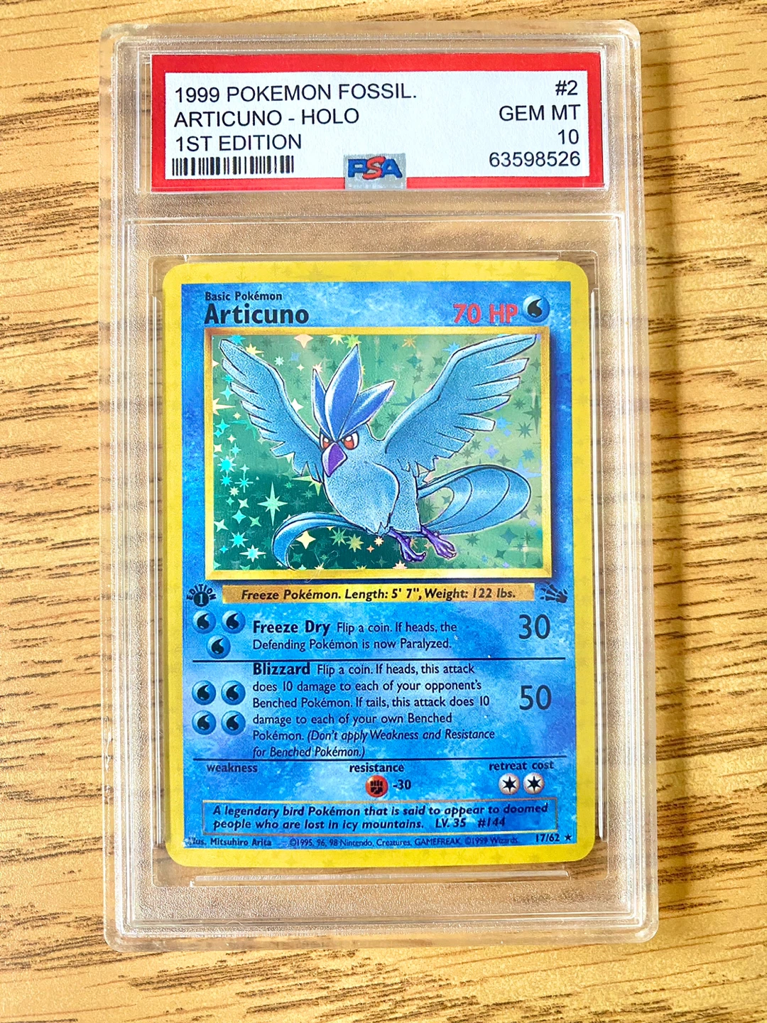 PSA 10 1st edition Articuno (Holo Proxy)