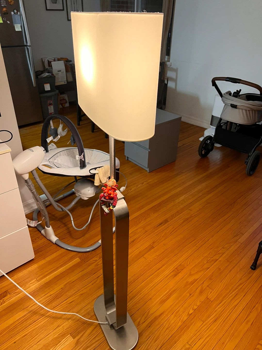 Modern Floor Lamp - White Shade - photo 3