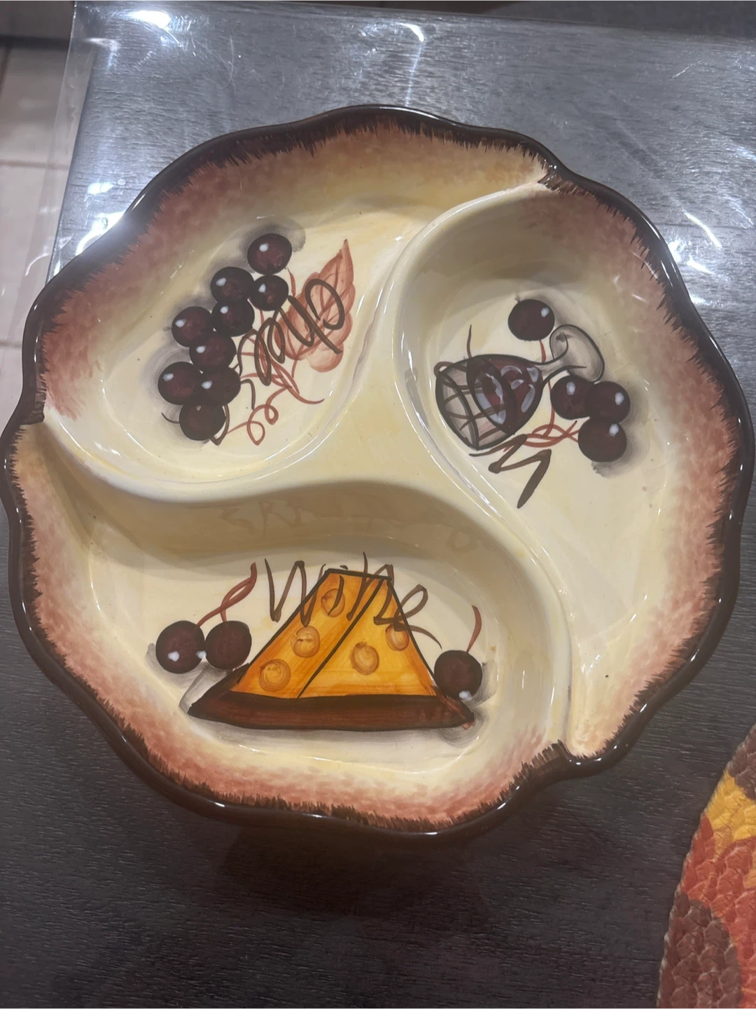 Decorative Divided Serving Dish
